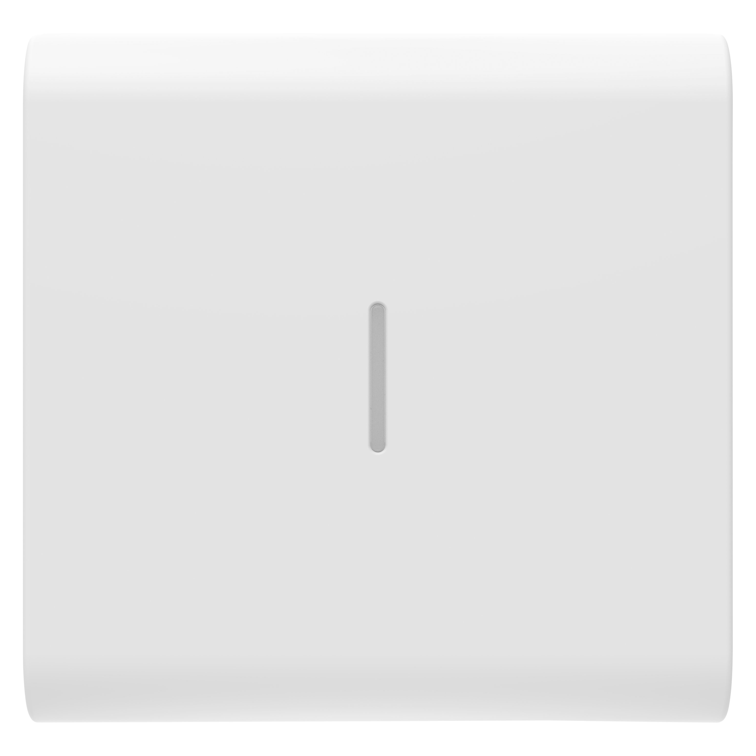 GEWISS - TASTO INTERCAMBIABILE PER COMANDI ASSIALI - CON DIFFUSORE - 2 MODULI - BIANCO SATINATO - CHORUSMART GW15556S