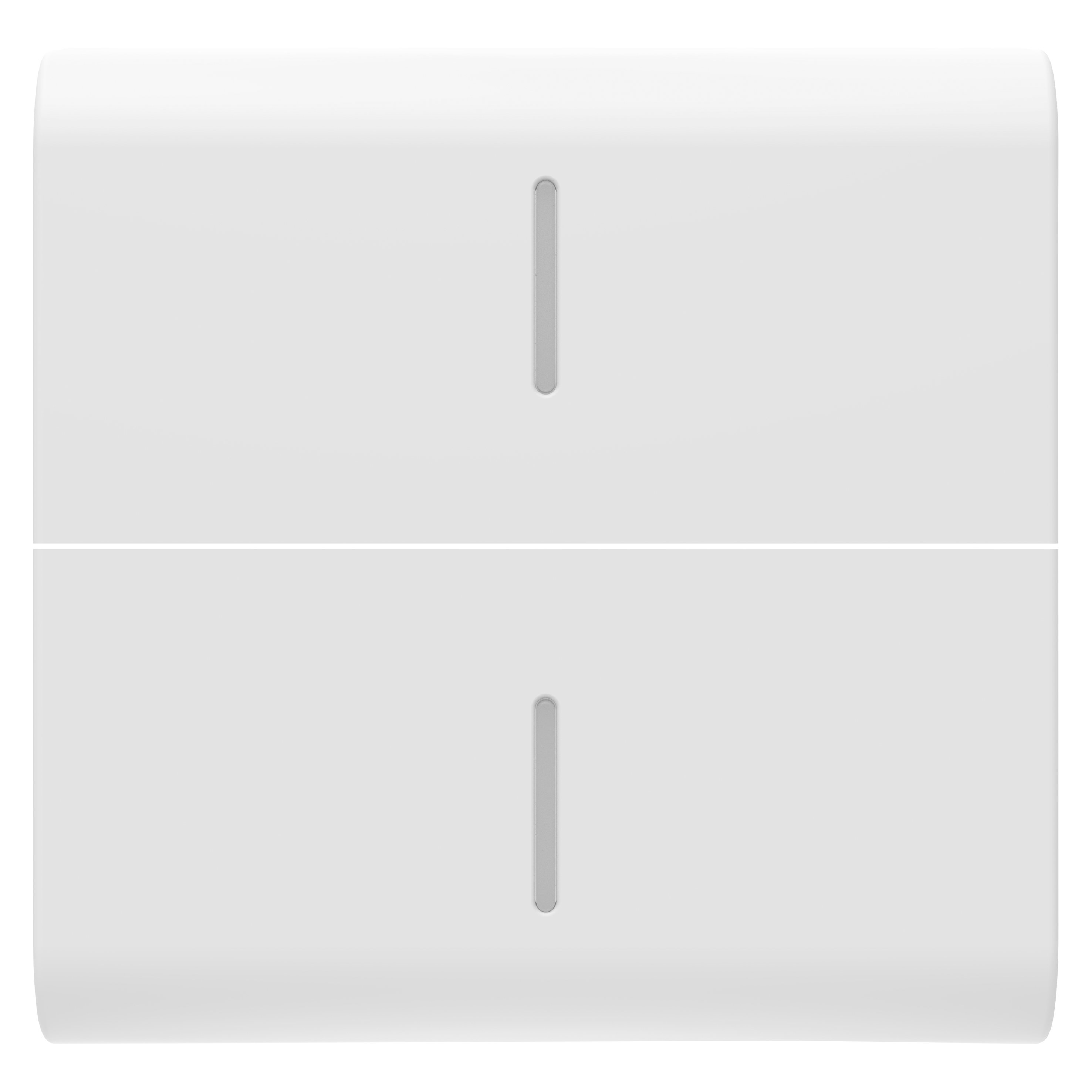 GEWISS - TASTO INTERCAMBIABILE PER COMANDI ASSIALI - CON 2 DIFFUSORI - 2 MODULI - BIANCO SATINATO - CHORUSMART