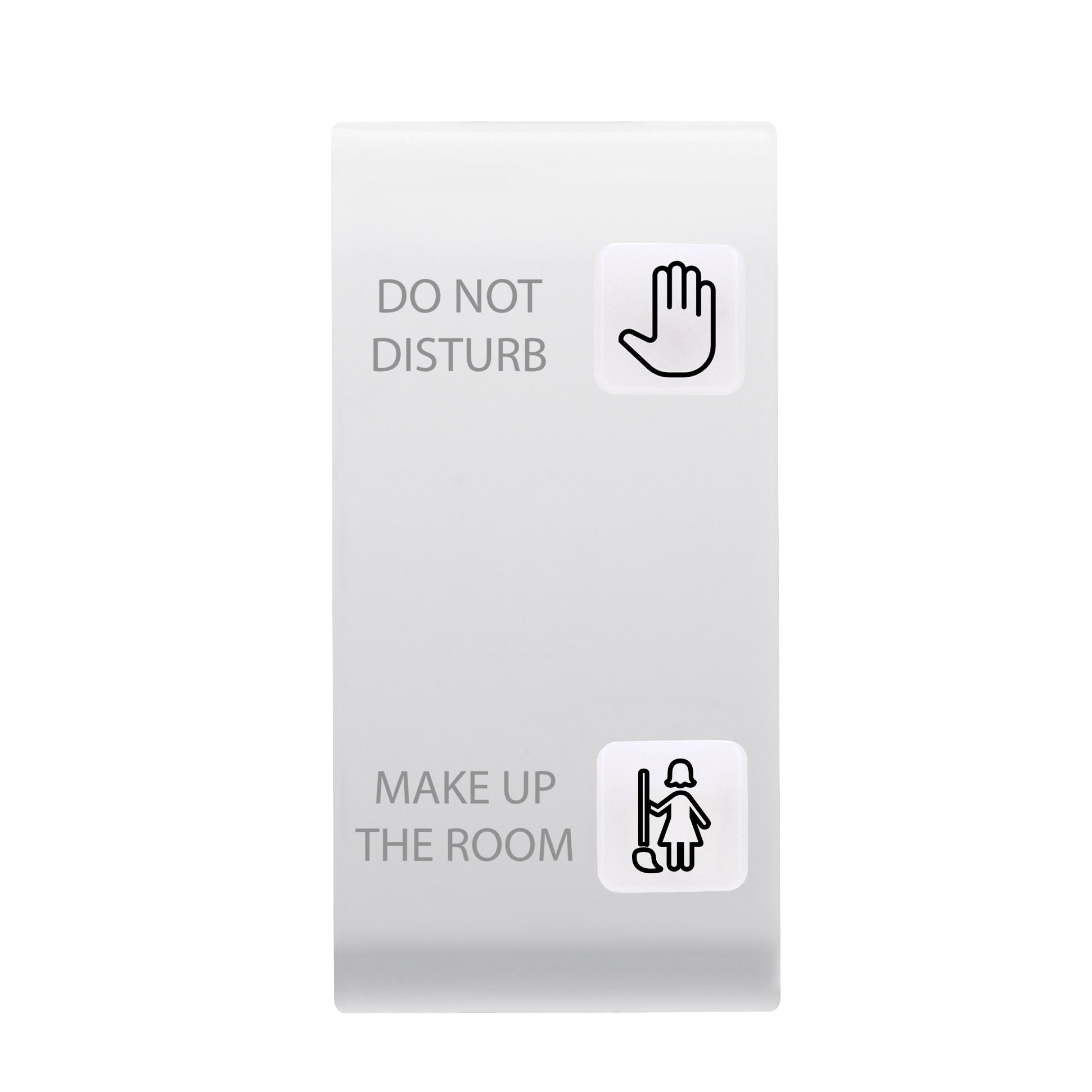 GEWISS - TASTO INTERCAMBIABILE PER PULSANTIERA - SOLUZIONE PER HOTEL - 2 LENTI - DND+MUR - 1 MODULO - BIANCO SATINATO - CHORUSMART