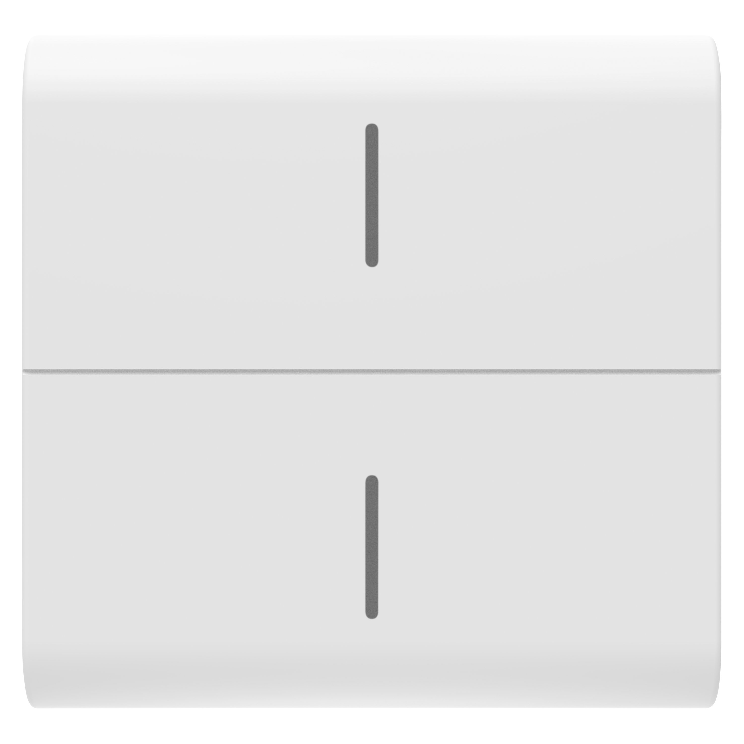 GEWISS - TASTO INTERCAMBIABILE PER PULSANTIERA CONNESSA ECO - 2 MODULI - BINCO SATINATO - CHORUSMART