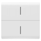 GEWISS - TASTO INTERCAMBIABILE PER PULSANTIERA CONNESSA ECO - 2 MODULI - BINCO SATINATO - CHORUSMART