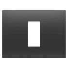 GEWISS - PLACCA EGO - IN TECNOPOLIMERO - 1 POSTO - NERO SATINATO - CHORUSMART GW16001DB