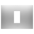 GEWISS - PLACCA EGO - IN TECNOPOLIMERO VERNICIATO - 1 POSTO - MAGNETIC GRAY - CHORUSMART GW16001GR