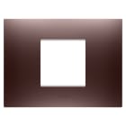 GEWISS - PLACCA EGO - IN TECNOPOLIMERO VERNICIATO - 2 POSTI - RAME - CHORUSMART GW16002CP