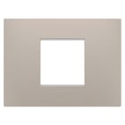 GEWISS - PLACCA EGO - IN TECNOPOLIMERO - 2 POSTI - DARK SAND - CHORUSMART GW16002DS
