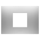 GEWISS - PLACCA EGO - IN TECNOPOLIMERO VERNICIATO - 2 POSTI - MAGNETIC GRAY - CHORUSMART