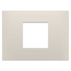 GEWISS - PLACCA EGO - IN TECNOPOLIMERO - 2 POSTI - NATURAL BEIGE - CHORUSMART