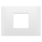 GEWISS - PLACCA EGO - IN TECNOPOLIMERO - 2 POSTI - BIANCO SATINATO - CHORUSMART GW16002PW