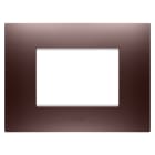 GEWISS - PLACCA EGO - IN TECNOPOLIMERO VERNICIATO - 3 POSTI - RAME - CHORUSMART GW16003CP