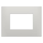 GEWISS - PLACCA EGO - IN TECNOPOLIMERO - 3 POSTI - ARGILLA - CHORUSMART GW16003CY
