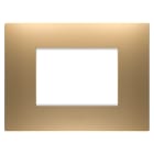 GEWISS - PLACCA EGO - IN TECNOPOLIMERO VERNICIATO - 3 POSTI - ORO - CHORUSMART