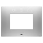 GEWISS - PLACCA EGO SMART - IN TECNOPOLIMERO VERNICIATO - 3 POSTI - MAGNETIC GRAY - CHORUSMART GW16003SGR