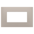 GEWISS - PLACCA EGO - IN TECNOPOLIMERO - 4 POSTI - DARK SAND - CHORUSMART GW16004DS
