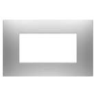 GEWISS - PLACCA EGO - IN TECNOPOLIMERO VERNICIATO - 4 POSTI - MAGNETIC GRAY - CHORUSMART GW16004GR