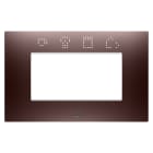 GEWISS - PLACCA EGO SMART - IN TECNOPOLIMERO VERNICIATO - 4 POSTI - RAME - CHORUSMART