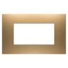 GEWISS - PLACCA EGO - IN TECNOPOLIMERO VERNICIATO - 4 POSTI - ORO - CHORUSMART GW16004SG