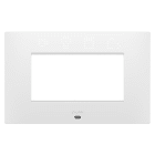 GEWISS - PLACCA EGO SMART - IN TECNOPOLIMERO VERNICIATO - 4 POSTI - BIANCO SATINATO - CHORUSMART