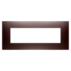 GEWISS - PLACCA EGO - IN TECNOPOLIMERO VERNICIATO - 7 POSTI - RAME - CHORUSMART GW16007CP