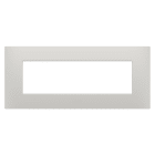 GEWISS - PLACCA EGO - IN TECNOPOLIMERO - 7 POSTI - ARGILLA - CHORUSMART GW16007CY