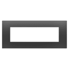 GEWISS - PLACCA EGO - IN TECNOPOLIMERO - 7 POSTI - NERO SATINATO - CHORUSMART GW16007DB