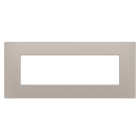 GEWISS - PLACCA EGO - IN TECNOPOLIMERO - 7 POSTI - DARK SAND - CHORUSMART GW16007DS