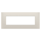 GEWISS - PLACCA EGO - IN TECNOPOLIMERO - 7 POSTI - NATURAL BEIGE - CHORUSMART GW16007NB