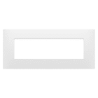 GEWISS - PLACCA EGO - IN TECNOPOLIMERO - 7 POSTI - BIANCO SATINATO - CHORUSMART GW16007PW