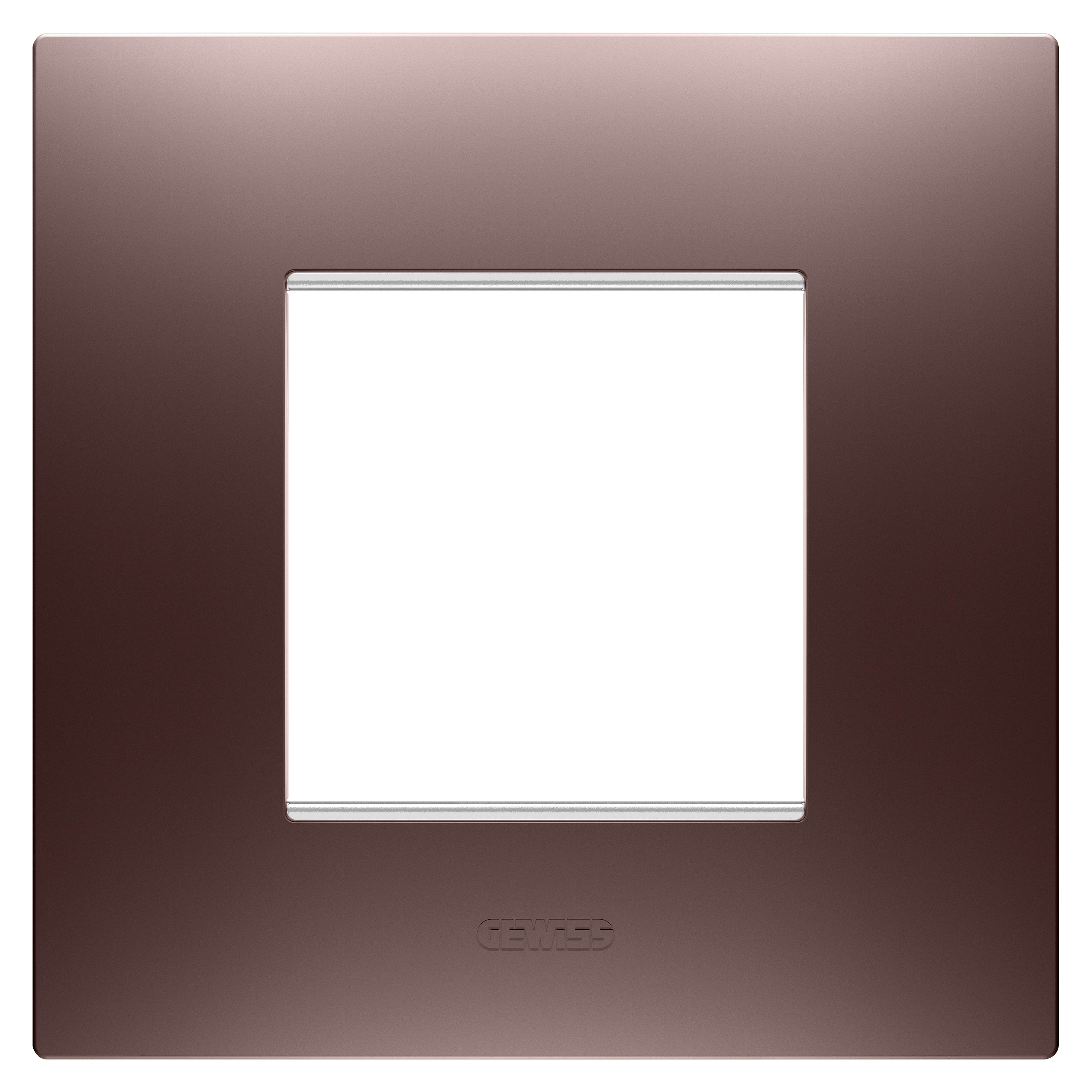 GEWISS - PLACCA EGO INTERNATIONAL - IN TECNOPOLIMERO VERNICIATO - 2 POSTI - RAME - CHORUSMART GW16022CP