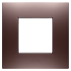 GEWISS - PLACCA EGO INTERNATIONAL - IN TECNOPOLIMERO VERNICIATO - 2 POSTI - RAME - CHORUSMART GW16022CP