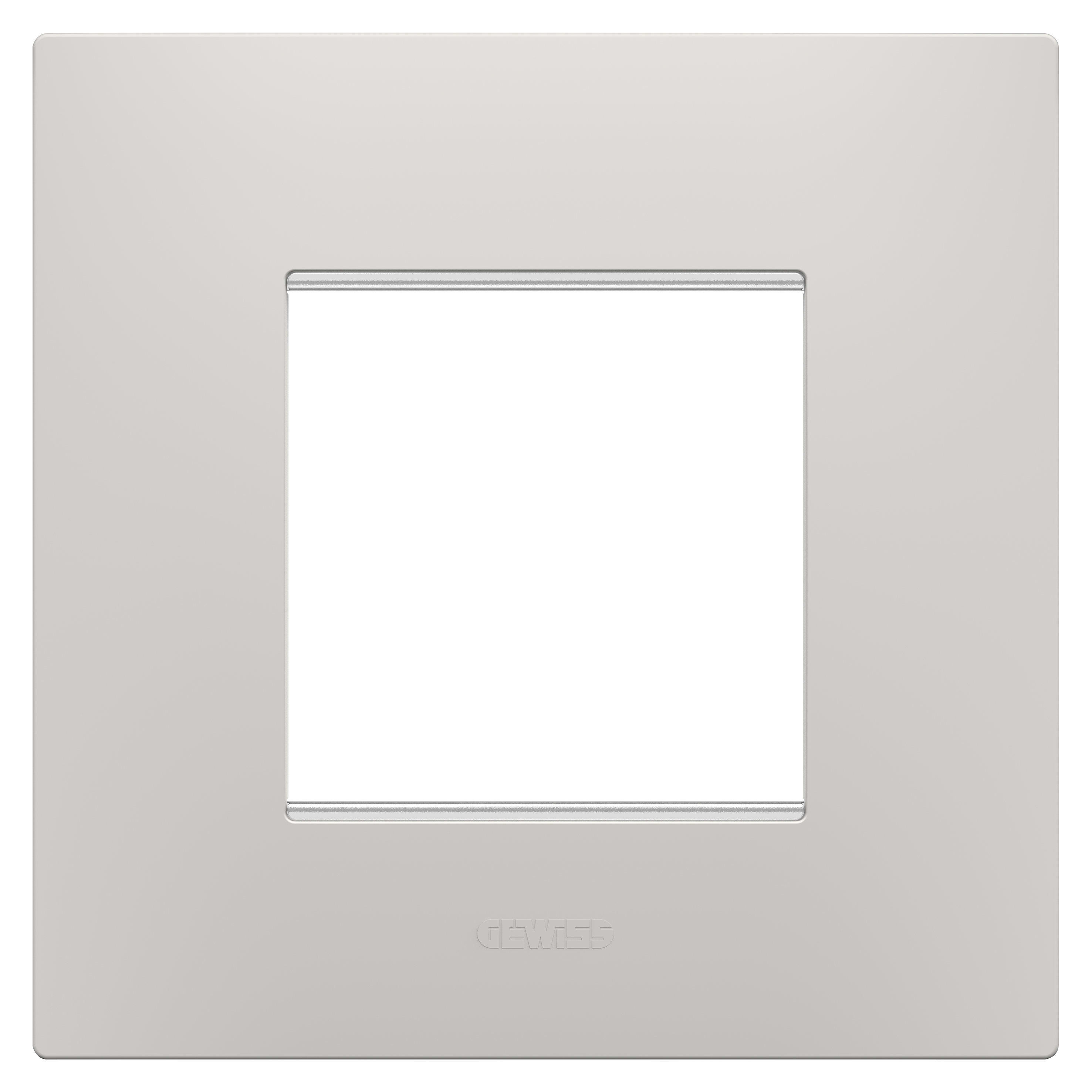 GEWISS - PLACCA EGO INTERNATIONAL - IN TECNOPOLIMERO - 2 POSTI - ARGILLA - CHORUSMART GW16022CY