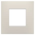 GEWISS - PLACCA EGO INTERNATIONAL - IN TECNOPOLIMERO - 2 POSTI - NATURAL BEIGE - CHORUSMART GW16022NB