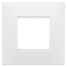 GEWISS - PLACCA EGO INTERNATIONAL - IN TECNOPOLIMERO - 2 POSTI - BIANCO SATINATO - CHORUSMART