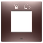 GEWISS - PLACCA EGO SMART INTERNATIONAL - IN TECNOPOLIMERO VERNICIATO - 2 POSTI - RAME - CHORUSMART