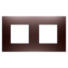 GEWISS - PLACCA EGO INTERNATIONAL - IN TECNOPOLIMERO VERNICIATO - 2+2 POSTI ORIZZONTALE - RAME - CHORUSMART GW16023CP