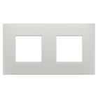 GEWISS - PLACCA EGO INTERNATIONAL - IN TECNOPOLIMERO - 2+2 POSTI ORIZZONTALE - ARGILLA - CHORUSMART GW16023CY
