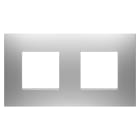 GEWISS - PLACCA EGO INTERNATIONAL - IN TECNOPOLIMERO VERNICIATO - 2+2 POSTI ORIZZONTALE - MAGNETIC GRAY - CHORUSMART