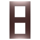 GEWISS - PLACCA EGO INTERNATIONAL - IN TECNOPOLIMERO VERNICIATO - 2+2 POSTI VERTICALE - RAME - CHORUSMART GW16024CP