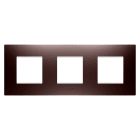 GEWISS - PLACCA EGO INTERNATIONAL - IN TECNOPOLIMERO VERNICIATO - 2+2+2 POSTI ORIZZONTALE - RAME - CHORUSMART GW16026CP