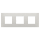 GEWISS - PLACCA EGO INTERNATIONAL - IN TECNOPOLIMERO - 2+2+2 POSTI ORIZZONTALE - ARGILLA - CHORUSMART GW16026CY