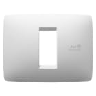 GEWISS - PLACCA ONE - IN TECNOPOLIMERO - 1 POSTO - BIANCO - ANTIBATTERICO - CHORUSMART