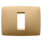 GEWISS - PLACCA ONE - IN TECNOPOLIMERO VERNICIATO - 1 POSTO - ORO - CHORUSMART GW16101VO
