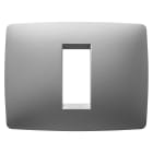 GEWISS - PLACCA ONE - IN TECNOPOLIMERO VERNICIATO - 1 POSTO - TITANIO - CHORUSMART GW16101VT