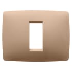 GEWISS - PLACCA ONE - IN TECNOPOLIMERO VERNICIATO - 1 POSTO - RAME CHIARO - CHORUSMART GW16101VX