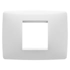GEWISS - PLACCA ONE - IN TECNOPOLIMERO - 2 POSTI - BIANCO - CHORUSMART GW16102TB