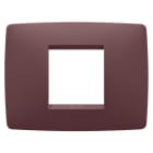 GEWISS - PLACCA ONE - IN TECNOPOLIMERO VERNICIATO - 2 POSTI - TUSCAN RED - CHORUSMART