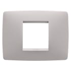GEWISS - PLACCA ONE - IN TECNOPOLIMERO VERNICIATO - 2 POSTI - NATURAL BEIGE - CHORUSMART GW16102VL