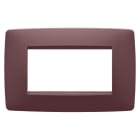 GEWISS - PLACCA ONE - IN TECNOPOLIMERO VERNICIATO - 4 POSTI - TUSCAN RED - CHORUSMART