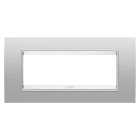 GEWISS - PLACCA LUX - IN METALLO - 6 POSTI - MAGNETIC GRAY - CORNICE MAGNETIC GRAY OPACO - CHORUSMART
