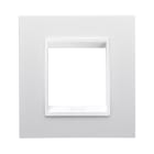 GEWISS - PLACCA LUX INTERNATIONAL - IN TECNOPOLIMERO - 2 POSTI - BIANCO MONOCHROME - CHORUSMART GW16222YB