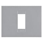 GEWISS - PLACCA GEO - IN TECNOPOLIMERO VERNICIATO - 1 POSTO - TITANIO - CHORUSMART GW16401VT